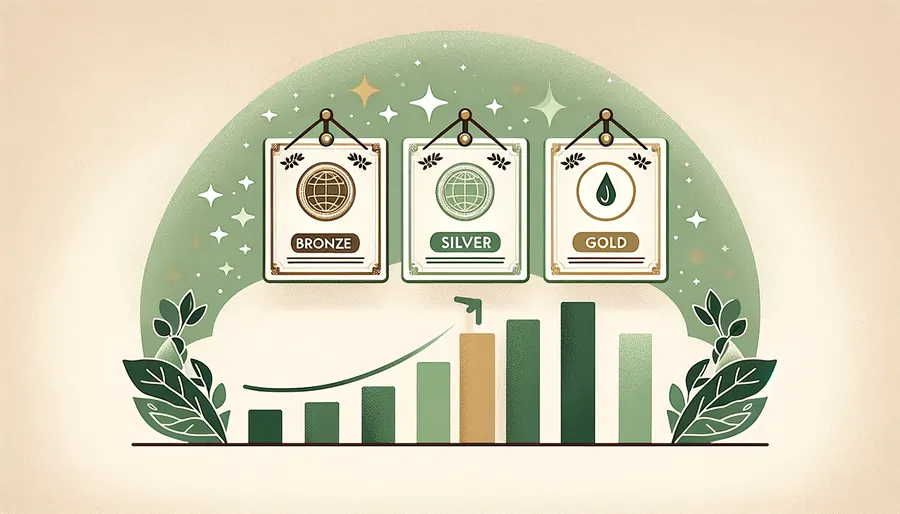 Bronze, silver and gold carbon-neutral certificates